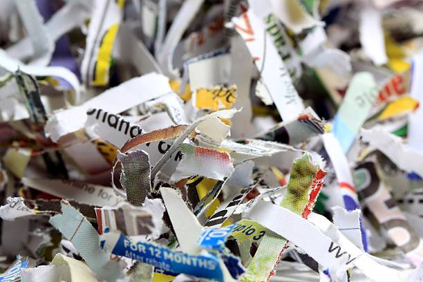 istock Shredded paper closeup - Business Security and Recycling Concept 478943915