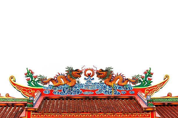 istock Dragons on roof top. 478945966