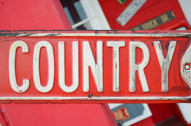 istock Country stamp on steel label 478948378