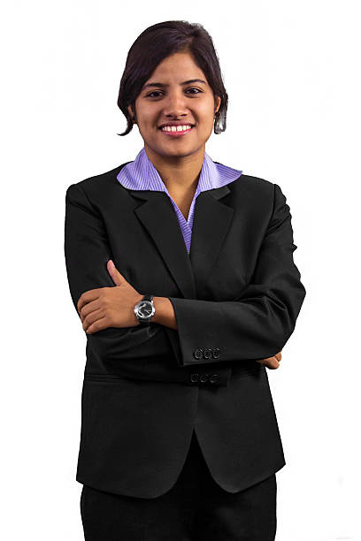 Smart professional woman Isolated on white. pakistani ethnicity stock pictures, royalty-free photos & images