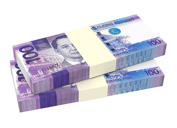 istock Philippines money isolated on white background. 478948806