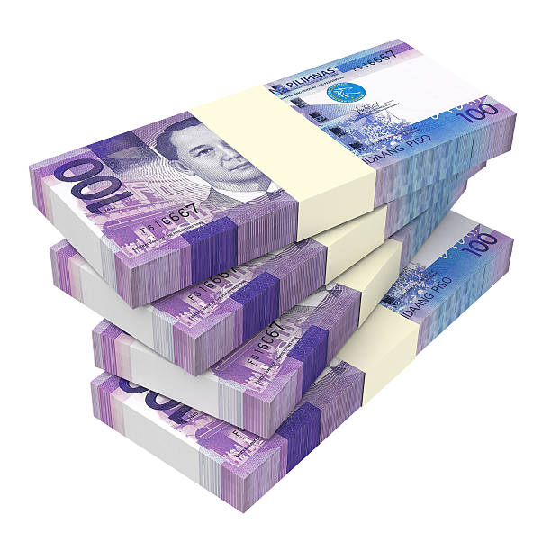 istock Philippines money isolated on white background. 478948812