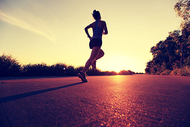 istock Runner athlete running at seaside road.vintage effect 478948930