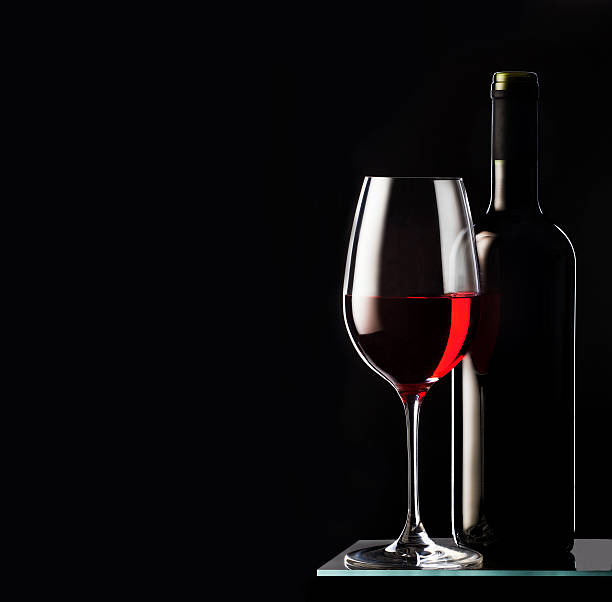 red wine stock photo