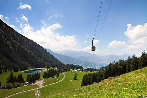 Cable car at Nebelhorn, Allgaeu Alps, Bavaria