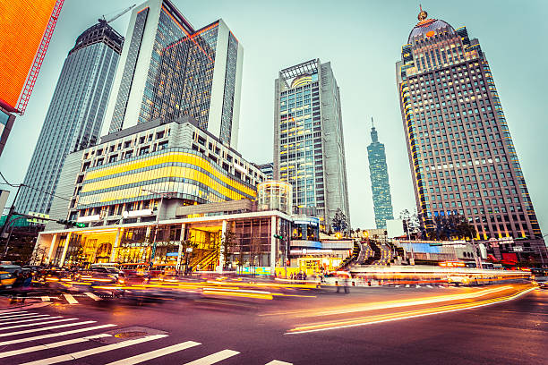 istock traffic blur motion in modern street 478963856