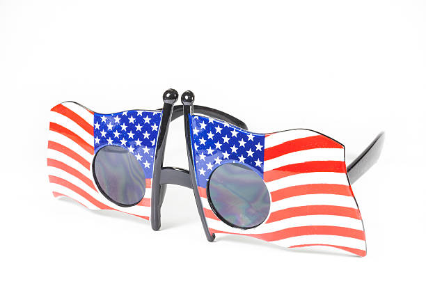 istock Glasses stripes American flag 478965385