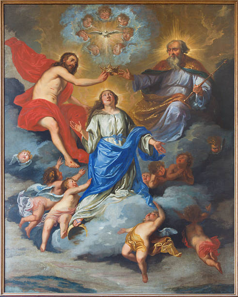 istock Leuven - Coronation of Virgin Mary in Jan de Doperkerk 478966693