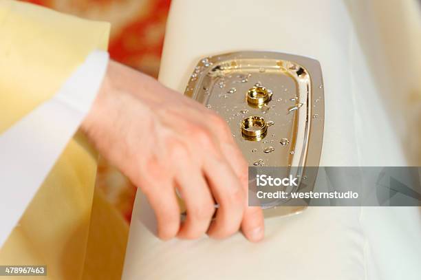 Wedding Rings Given To Bride And Groom During Ceremony Stock Photo - Download Image Now