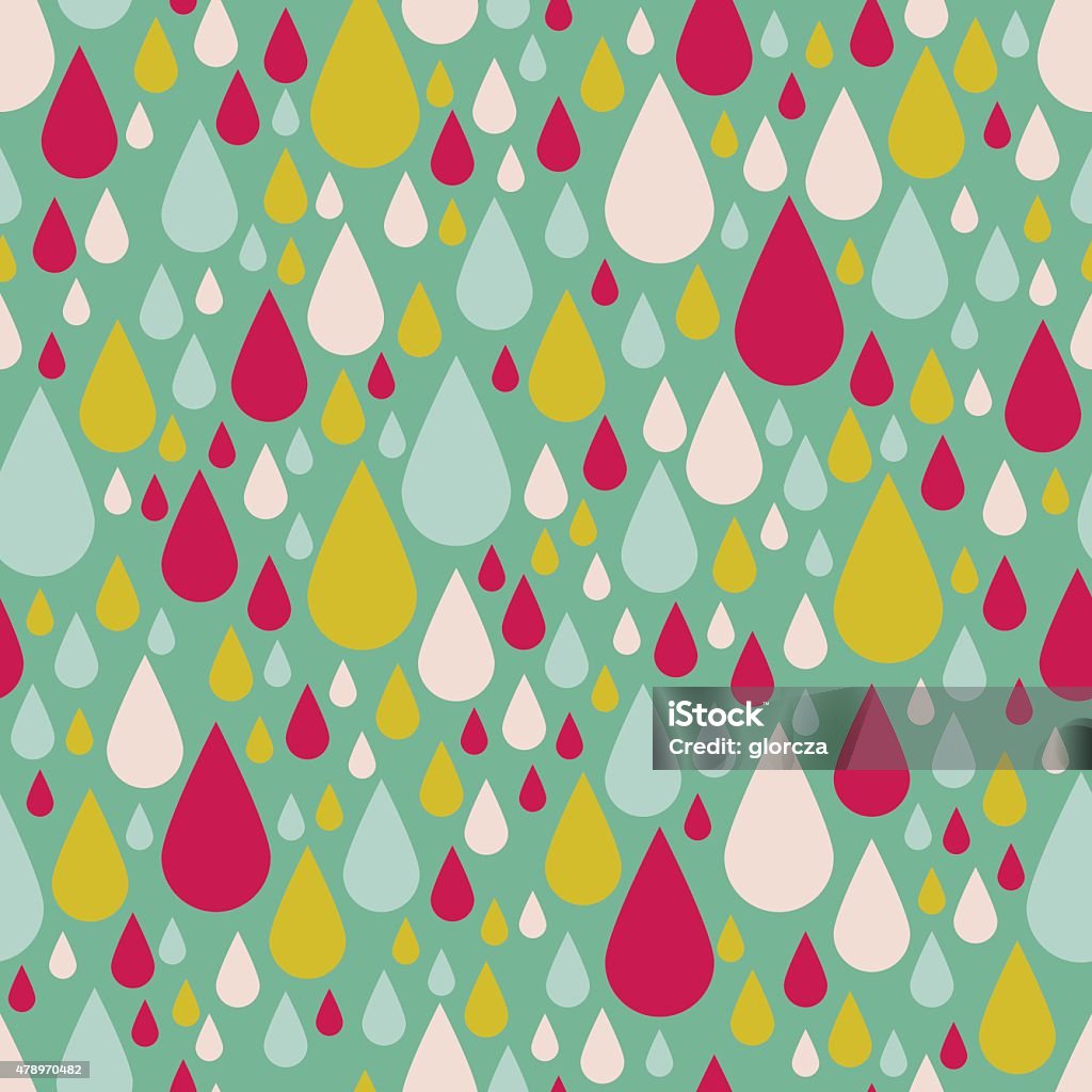 Pattern Drop Shape Drop Seamless Pattern Stock Illustration - Download Image Now - 2015 ...