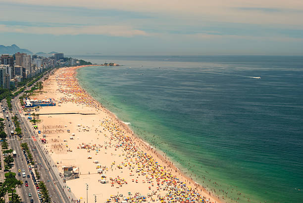 istock Aerial view Rio de Janeiro Brasil crowded Ipanema Beach front 478971370