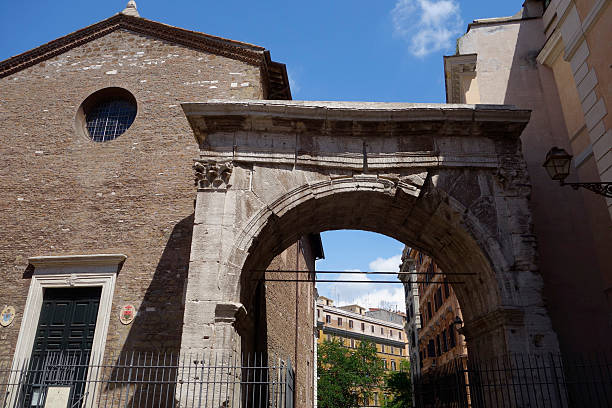 Triumphal Arch of Gallienus stock photo