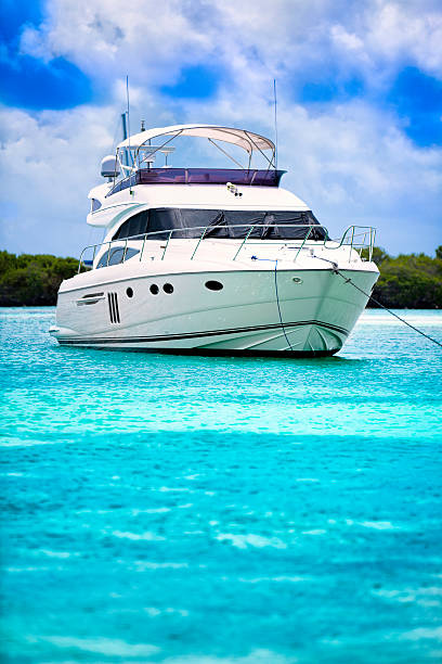 istock Luxury Yachts anchored in a tropical exotic island beach 478972949
