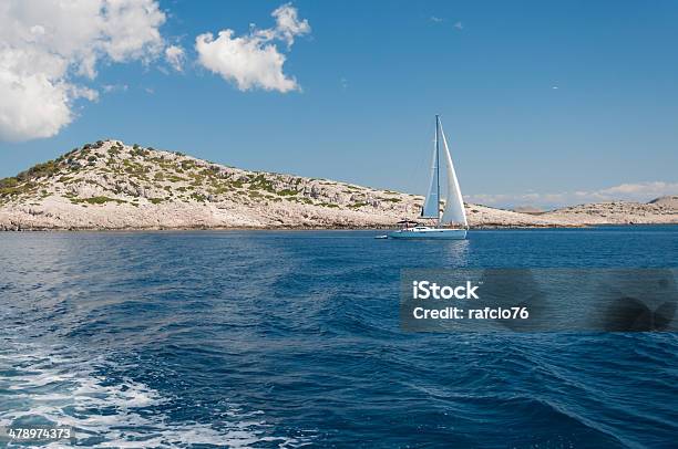Weiße Segelboot Kornati National Park Kroatien Stockfoto und mehr Bilder von Blau - Blau, Entspannung, Europa - Kontinent