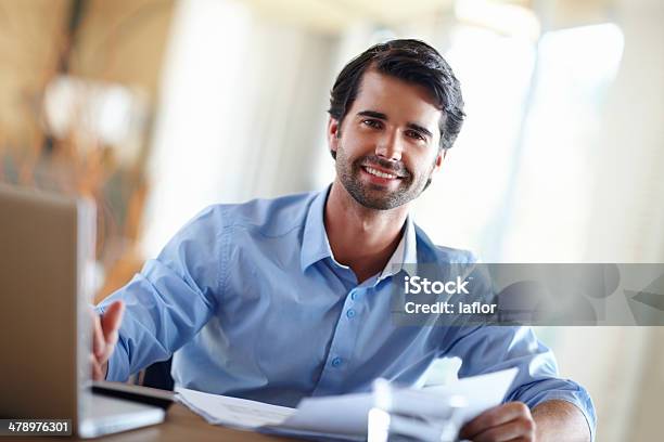 Hes A Financial Whizz Stock Photo - Download Image Now - 20-24 Years, Adult, Adults Only