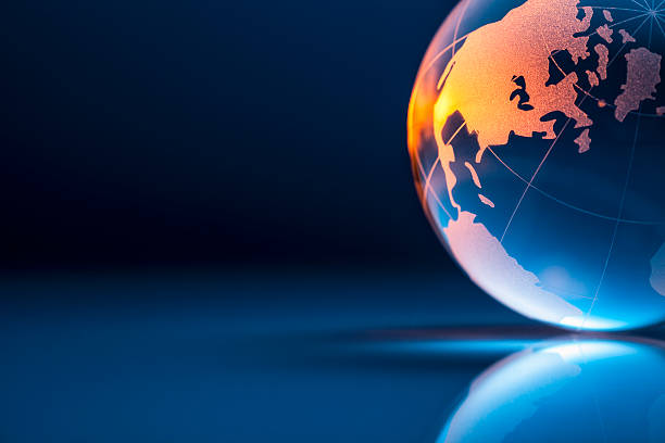 istock Golden Glass World Globe - Earth Backgrounds Global 478977077