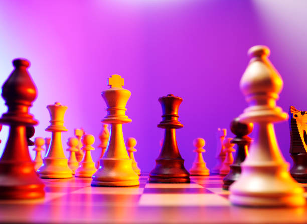 istock Team of Chess Piece in a Board Game 478977289
