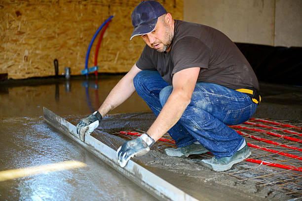 istock Warm water floor,pouring concrete floor 478979094