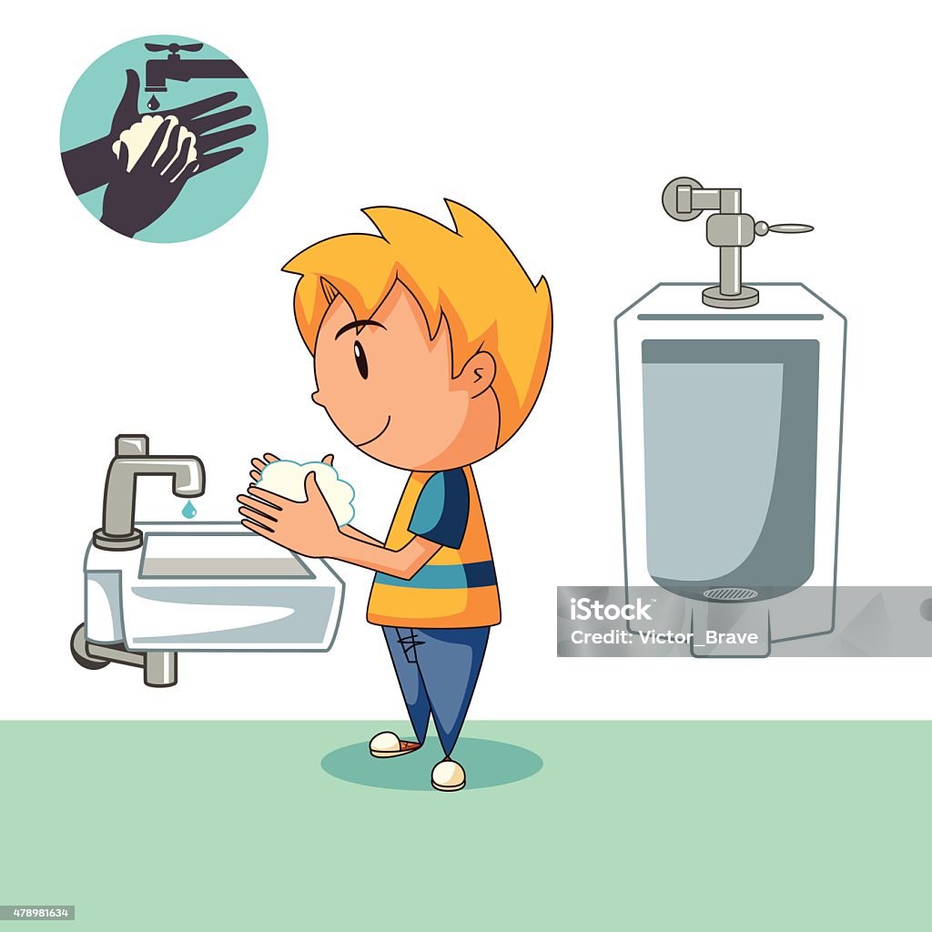 Ilustración de Kid Lavarse Las Manos Después De Baño y más Vectores Libres de Derechos de Lavabo - Instalación fija - Lavabo - Instalación fija, 2015, Actividad - iStock Ilustración de Kid Lavarse Las Manos Después De Baño y más Vectores Libres de Derechos de Lavabo - Instalación fija - Lavabo - Instalación fija, 2015, Actividad - iStock