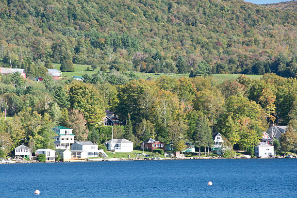 istock Cabins lining the shore of Lake Willoughby 478987835