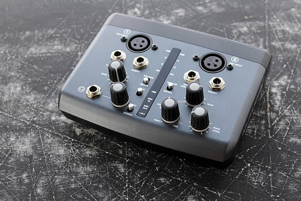 istock Audio interface for recording or mixing - sound/audio card 478988490