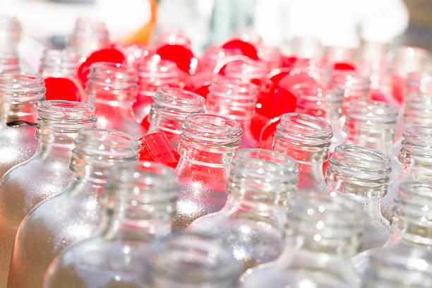 istock Close up glass bottle containing oil 478988762