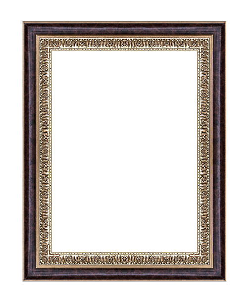 istock Vintage brown frame with blank space and clipping path 478991831