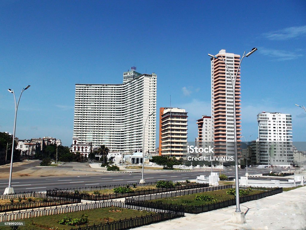 Tall Buildings In Havana Capital City Of Cuba Tall Buildings In Havana Capital City Of Cuba, 2015 Stock Photo