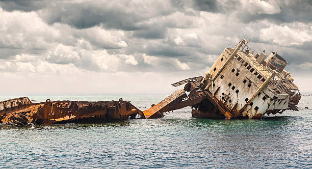 istock The sunken shipwreck on the reef. 478994430