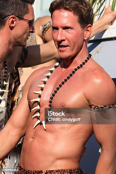 Man Walking In The Annual Provincetown Carnival Parade In Provincetown Massachusetts Stock Photo - Download Image Now