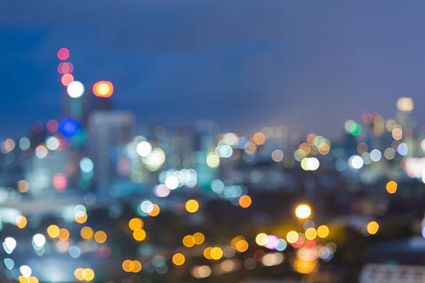 istock Blurred cityscape lights with bokeh 478995644