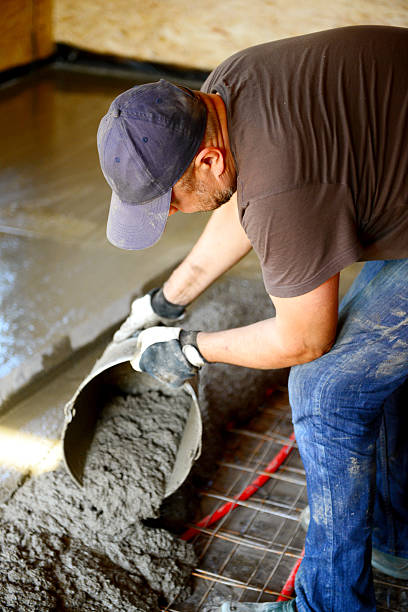 istock Warm water floor,pouring concrete floor 478996402