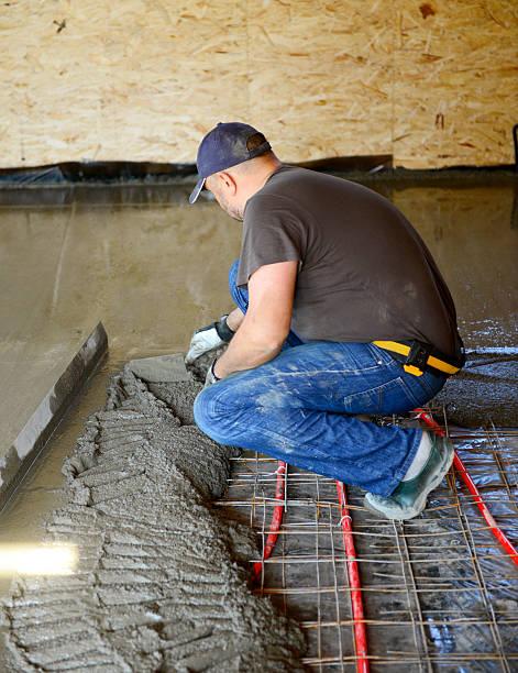 istock Warm water floor,pouring concrete floor 478996448