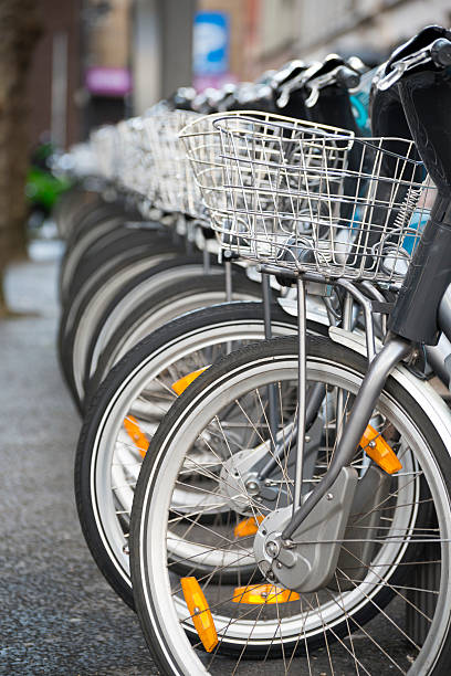 istock Bicycles in a row in Dublin, Ireland 478999295