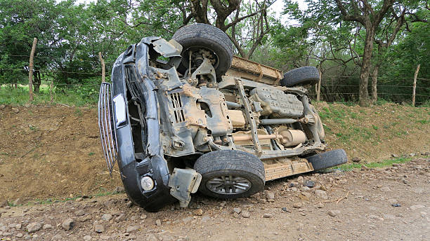 Car accident stock photo
