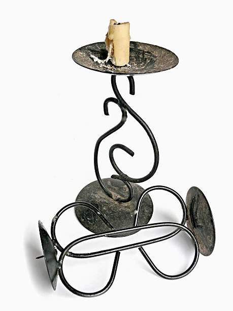 istock Metal Stand with Candle 479005269