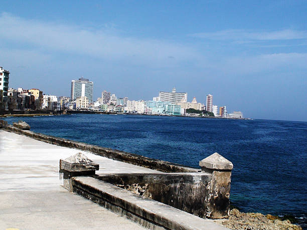 Malecon Old Havana Cuba‏ In The Afternoon Malecon Old Havana Cuba‏ In The Afternoon. old havana stock pictures, royalty-free photos & images