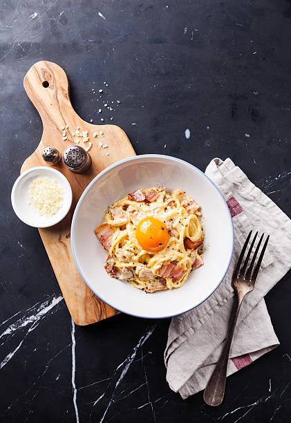 istock Pasta Carbonara with parmesan and yolk 479012444