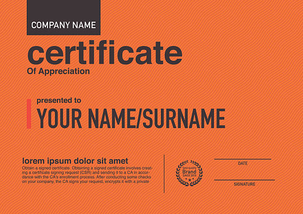 Modern design certificate. Modern design certificate. certificate templates stock illustrations