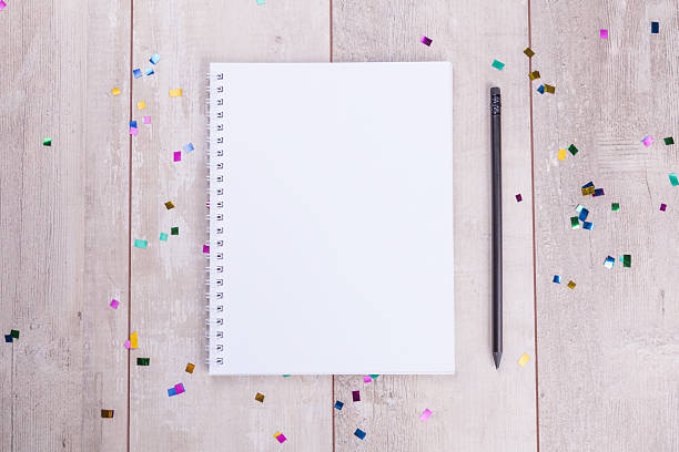 istock Blank notepad and pencil on the wooden table 479022398