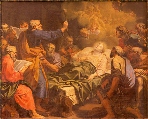 istock ROme - The Dormition of Virgin Mary painting 479032962