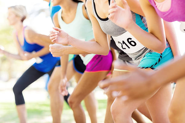istock Midsection Of Marathon Runners At Starting Line 479033146