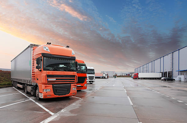 istock Truck in warehouse - Cargo Transport 479034198