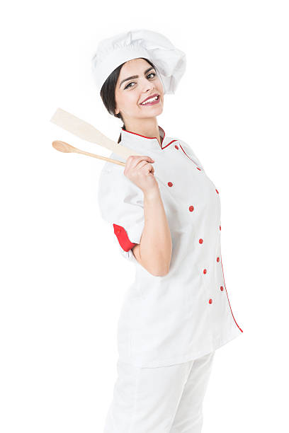 istock Young Female Baker, Chef Holding Wooden Baking Spoon 479036668