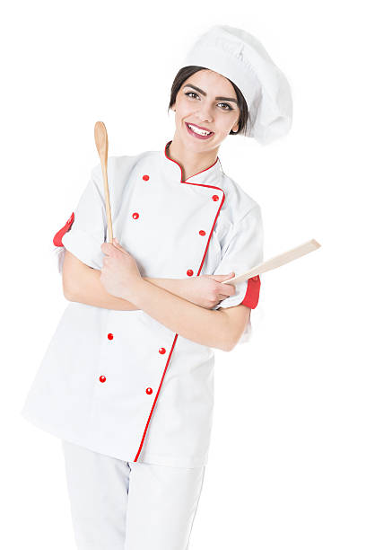 istock Young Female Baker, Chef Holding Wooden Baking Spoon 479036670