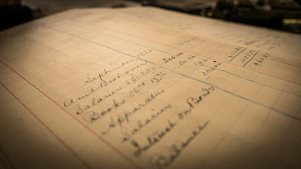 Hand written vintage log