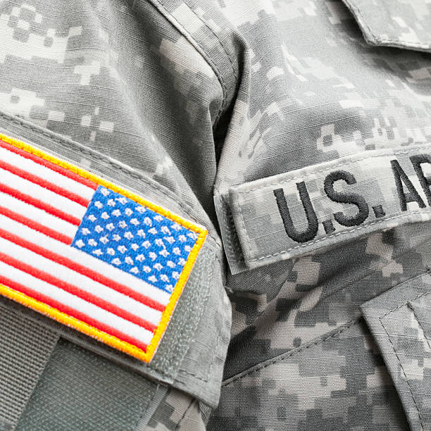 istock USA flag and patch on military uniform - close up 479040254