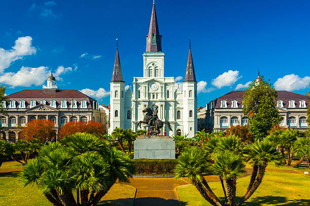 istock Jackson Square with Saint Louis Cathedral in New Orleans 479040272