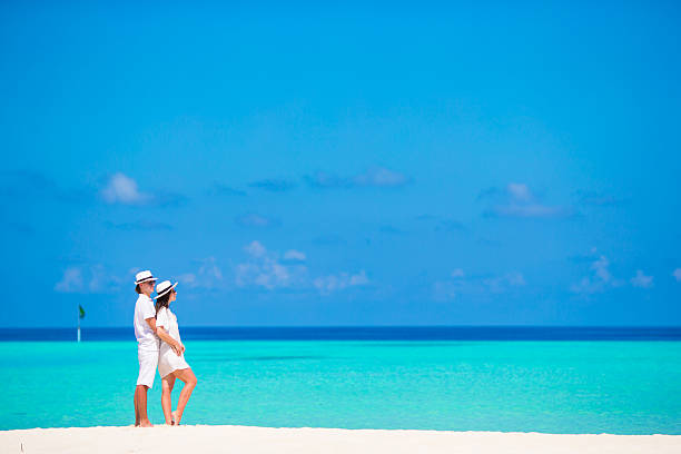 istock Young happy couple during beach tropical vacation 479040778
