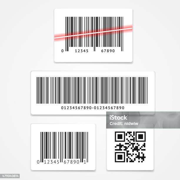 Vector Set Barcode Stock Illustration - Download Image Now - Label, Sending, Bar Code